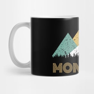 Secret Sasquatch Hidden Retro Montana with Hiding Bigfoot Mug